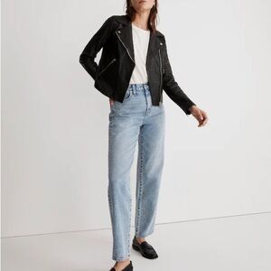 Madewell Washed Leather Motorcycle Jacket